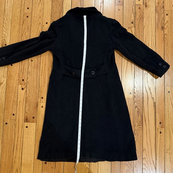 Vintage M.G. Kinsler The Great American Coat Wool Blend Black Long Coat USA Made - Picture 10 of 10